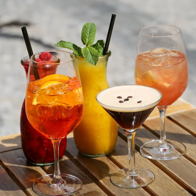 Summer drinks in Potrefená husa