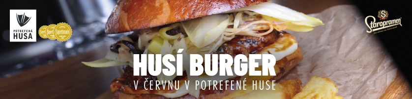 Goose burger in Potrefená Husa Ceska
